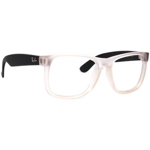 Ray-Ban Sunglasses Frame Only RB 4165 Justin 6512/87 Clear/Black Rubber 54 mm - Picture 1 of 6