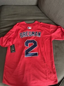 Alex Bregman Boston Red Sox rot und blau alternatives Trikot Herren Größe Large NEU - Bild 1 von 8
