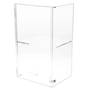 Plymor Acrylic Locking Case w/ Sliding Back, 1 Shelf, 20.75" x 12.25" x 10" - Picture 1 of 1