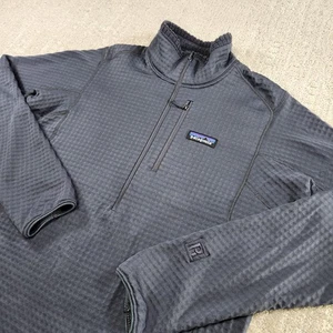 Patagonia Sweatshirt Men Small R1 Grid Fleece Pullover Gray Regulator Polortec - Picture 1 of 8