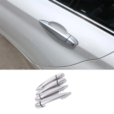 Silver ABS Exterior Outside Door Handle Cover Trim For BMW X5 X6 2014-2017 2018  - Image 1 of 4
