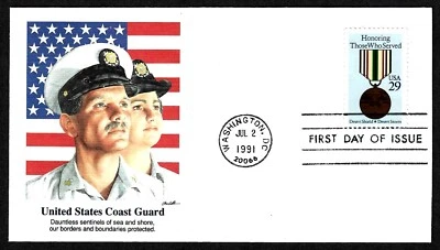 USA, SCOTT # 2551, FLEETWOOD FDC COVER OF COAST GUARD, HONORING THOSE WHO SERVED - Image 1 of 2
