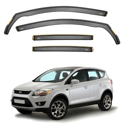 ISPEED Wind Deflectors for Ford Kuga MK1 2008-2012 5-Door SUV 4pc Set Visors - Image 1 of 4