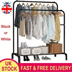 Heavy Duty Clothes Rail Rack Garment Hanging Display Stand Shoes Storage Shelves - Picture 1 of 28