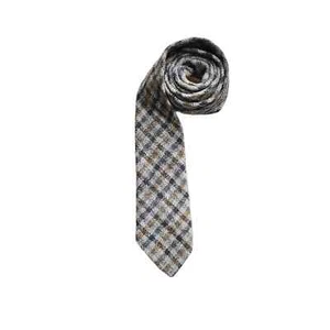Corbata estrecha vintage Millars Connemara gris tartán a cuadros 100 % lana 2 3/8" de ancho - Imagen 1 de 2
