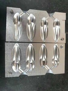 MOLDE DE PLOMO ALADO DISTANCIA VOLTEO 4 EN 1 4 OZ 5 OZ CNC - Imagen 1 de 2