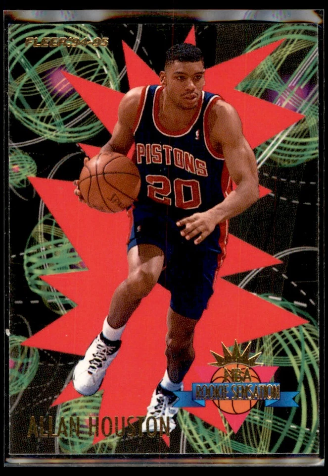 1994-95 Fleer Rookie Sensations Allan Houston Detroit Pistons #10 - Image 1 of 2