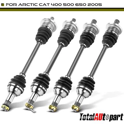4x Conjunto de eje CV para Arctic Cat 400 automático 400 500 650 4X4 2005 delantero trasero Foto 1 de 4