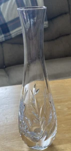 "Precioso jarrón de cristal Tiffany & Co hecho en Portugal 8""" - Imagen 1 de 3
