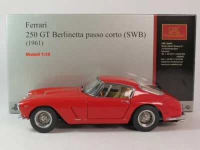 CMC Ferrari 250 GT Berlinetta passo corto SWB red 1961 1/18 M-046 - Immagine 1 di 4