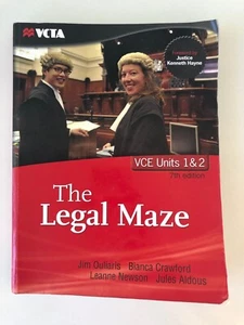 VCTA The Legal Maze 7th Edition VCE Units 1&2 - Imagen 1 de 1