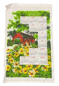 1972 Cloth Calendar - Picture 1 of 1