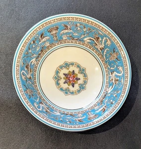 Wedgewood Florentine Turquoise Bone China Rimmed Bowl - Picture 1 of 3