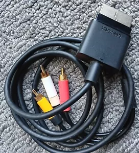 Microsoft XBOX 360 Slim Composite AV Audio Video Cable - Picture 1 of 4