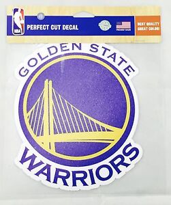 NBA Golden State Warriors  Die Cut Car Decal  7 3/4" x 6 1/2”