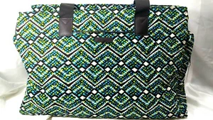 Vera Bradley's TRIPLE COMPARTMENT TRAVEL BAG in RAIN FOREST Pattern, Luggage NWT - Picture 1 of 8