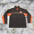 Cleveland Browns 1/4 Zip Fleece Pullover Sweater Youth Xl 18-20 Boys Sweatshirt