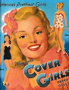 Vintage c2000 Zeitschriftencover Mädchen Papierpuppen - Bild 1 von 2