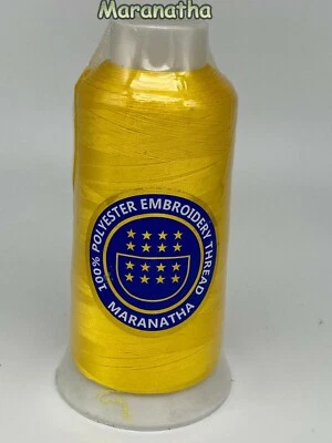   Embroidery machine polyester  thread 5000 yds  ( cone , spool  ) - Image 1 of 2