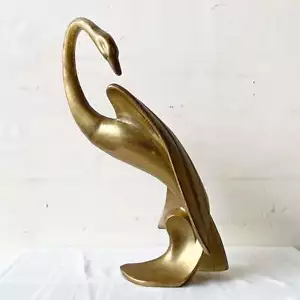 Vintage Mid Century Modern Brass Swan Sculpture by Dara International - Picture 1 of 8