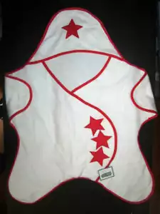 Colecciones etc. Baby Star Wrap Toalla con Capucha Rojo y Blanco Suave 0-3 Meses - Imagen 1 de 2