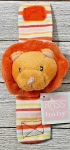 Russ Berrie Plush Lion Baby Wrist Rattle - Picture 1 of 1