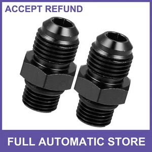 Acoplador de llamarada adaptador de montaje de rosca métrica macho 6AN macho a M12 x 1,25 mm 2 piezas - Imagen 1 de 7