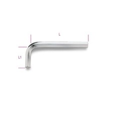 CHIAVI MASCHIO ESAGONALE PIEGATE CROMATE MM 30 ART. 96