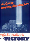 Action Flugabwehr - Keep 'Em - 1940 - Zweiter Weltkrieg - Propagandaplakat