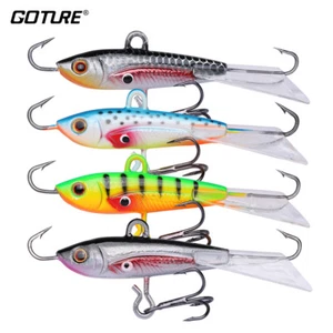 Goture 4pcs/lot Ice Fishing Lures Lead Jig Hard Bait Pesca Bass Walleye Trout - Picture 1 of 6