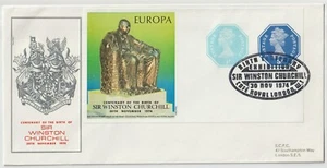 GB Briefmarke 1974 Umschlag Churchill Geburt Hundertjahrfeier Ausstellung Block Europa - Bild 1 von 1
