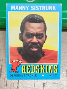 1971 Topps MANNY SISTRUNK Redskins #192 Football Card - Picture 1 of 2