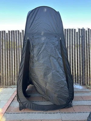 GigaTent Portable Pop Up Pod Dressing/Changing Room + Carrying Bag Black - Image 1 of 4