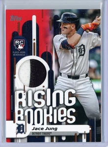 2025 Topps Rising Rookies Jace Jung RRR-JJ Relic 2/5 Detroit Tigers - Picture 1 of 2