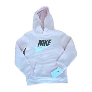 Nike Kids Sportswear Club Pullover Hoodie Pink Foam Size 7 86G703-S9Y - Picture 1 of 4
