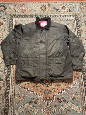 VTG Orvis Jacket Mens Xl Brown Field Coat Waxed corduroy Hunting Barn Chore - Image 1 of 4