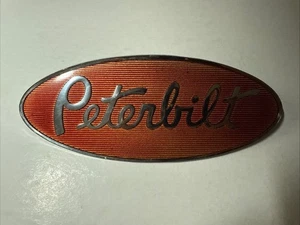 Vintage Peterbilt hood emblem Please Check Photos For Part # And Size - Picture 1 of 9