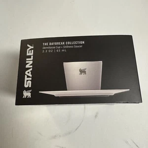 New Stanley Daybreak Demitasse Cup and Stillness Saucer Mug 2.2 Oz White - Picture 1 of 3