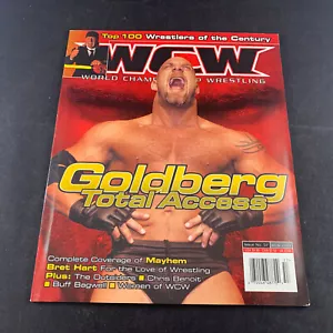 WCW WRESTLING MAGAZINE ISSUE #57 JANUARY 2000 GOLDBERG NASH HALL CHRIS BENOIT - Foto 1 di 6