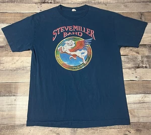 Steve Miller Band Shirt Adult Large Blue Rock Band Pegasus Flying Horse - Picture 1 of 11