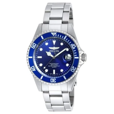 Invicta Reloj Hombre Pro Diver Cuarzo Buceo Esfera Azul Tono Plata Pulsera 9204OB Foto 1 de 3