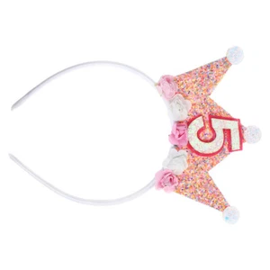 Cerchietto corone principessa per bambini cerchietto glitter bambina bambino - Foto 1 di 12