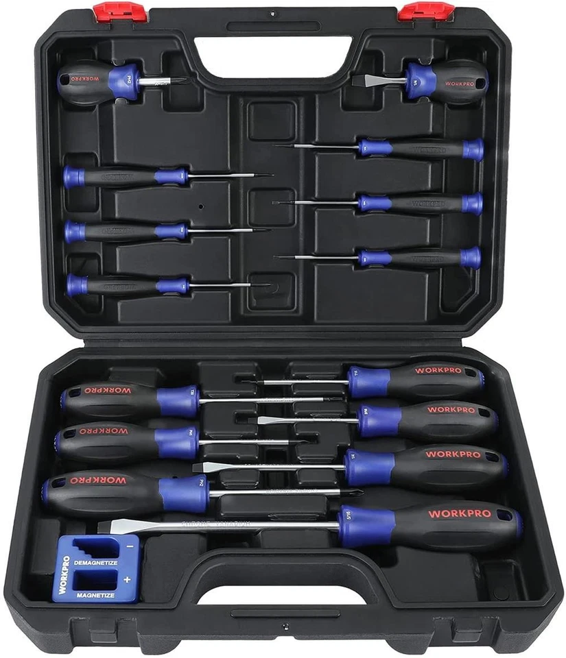 WORKPRO Magnetic Screwdriver Set 16PC Torx Slotted Phillip Precision Screwdriver - Image 1 of 4