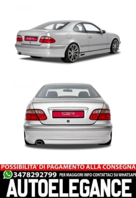 Difusor trasero para Mercedes-Benz CLK (W208, C208, A208) - Imagen 1 de 4