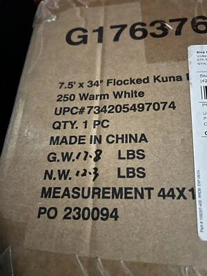 Vickerman Flocked Kuna Christmas Tree W/250 warm white LED Lights 7.5 tall 34 w - Image 1 of 3