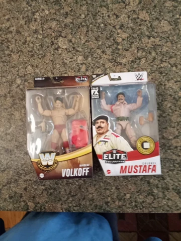 Wwe Elite Pair Of Legends.  Iron Sheik & Nikolai Volkoff.  Both Brand New Cover