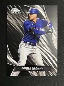 2024 Topps CHROME BLACK COREY SEAGER TEXAS RANGERS #60 - Picture 1 of 2