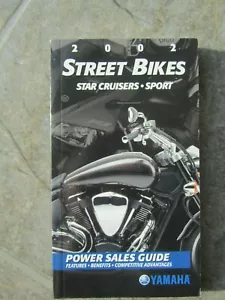 Yamaha 2002 Street Bikes Star, Sport Dealer Sales Guide Brochure, Pamphlet - Picture 1 of 1