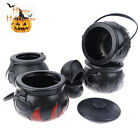 1PCS Halloween Candy Pot Cauldron Novelty Halloween Bucket Ornament Witch -au