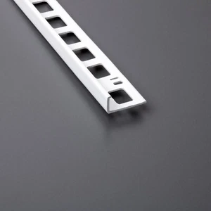 Fliesenschiene Winkelprofil L-Profil L-Schiene Profil PVC weiss weiß 4 Höhen - Bild 1 von 2